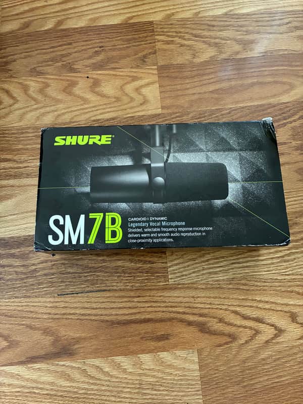 Shure SM7B Cardioid Dynamic Microphone 2001 - Present - Black image 1