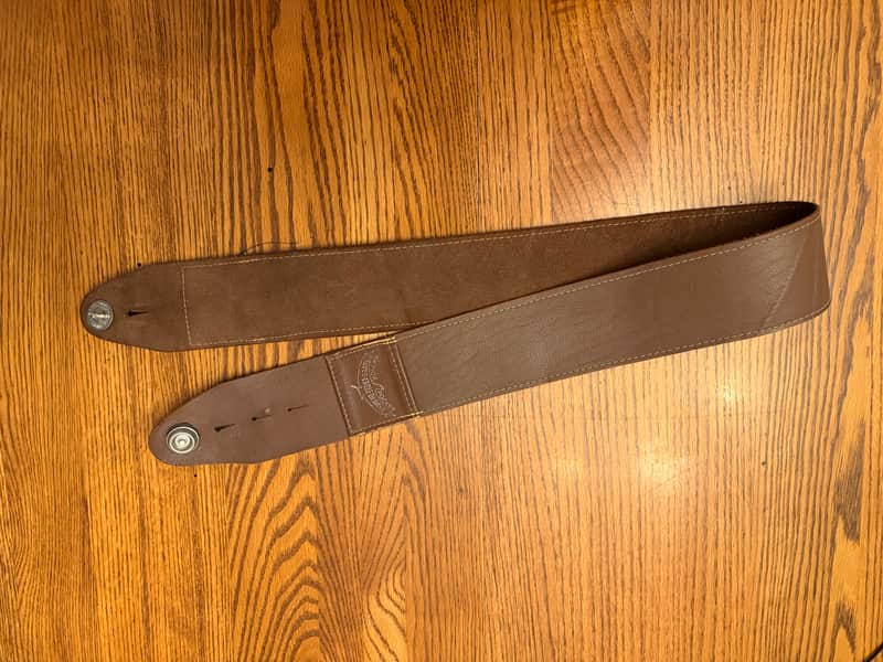 1970s Silver Eagle Designs Brown Leather Pick Pocket   Strap image 1