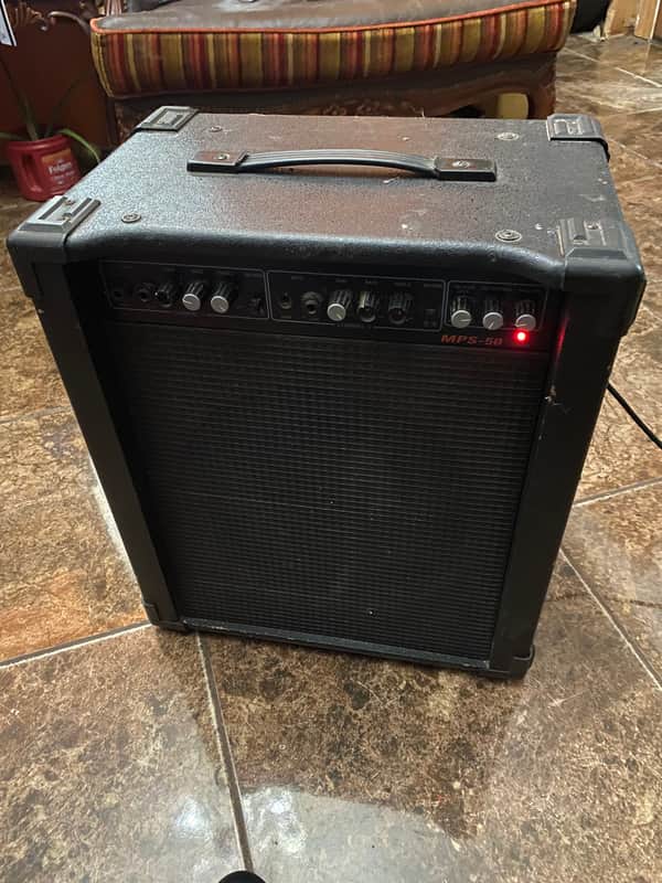Radio Shack MPS-50 - Black Electric Guitar Amplifier - 2 Channel Radioshack Amp MPS50 32-2046 image 1