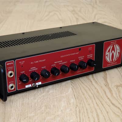 SWR Bass 350 Solid State Bass Guitar Amplifier Red Face, Pre-Fender image 1