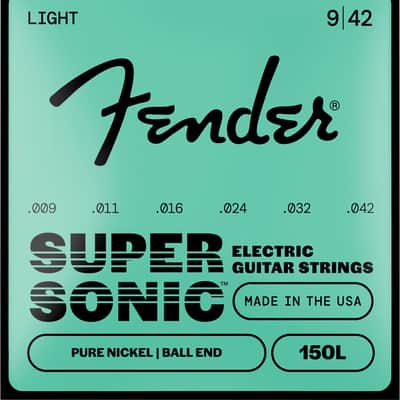 Fender SUPERSONIC 150L Pure Nickel Ball End Electric Guitar String - 009-.042 image 2