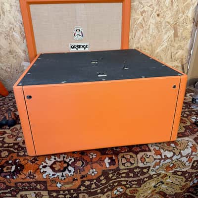 Vintage 1968 1969 Marshall 'Salt and Pepper' Orange 4x12 Amplifier Cabinet EMPTY image 18
