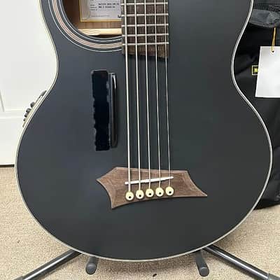 Warwick Rockbass Alien Deluxe Hybrid Thinline 5 String Acoustic Electric Bass - Black image 2