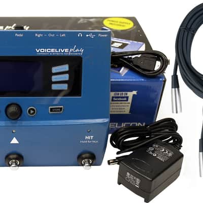 TC Helicon VoiceLive Play Vocal Multi-Effects Pedal w/ Power Supply and 2 XLR Cables image 1
