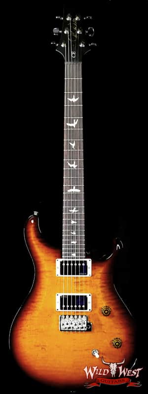 2024 Paul Reed Smith PRS Wild West Guitars 2023 Special Run CE 24 Painted Black Neck 57/08 Pickups Violin Amber Sunburst 7.85 LBS image 1
