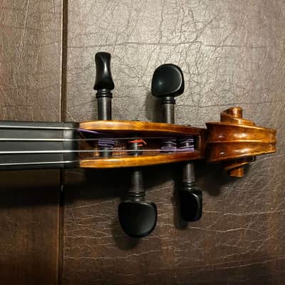 Quinlan & Fabish Monteleone 16.5" hand carved viola, Brazilwood bow and Bobelock Obleck case image 10