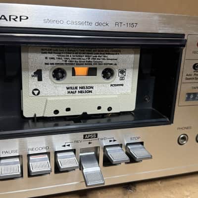 Sharp RT-1157 Stereo Cassette Deck – Serviced, Working – AS-IS image 3