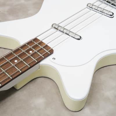 Danelectro 59DC Long Scale Bass Lefty (White Pearl/w White pickguard) image 5