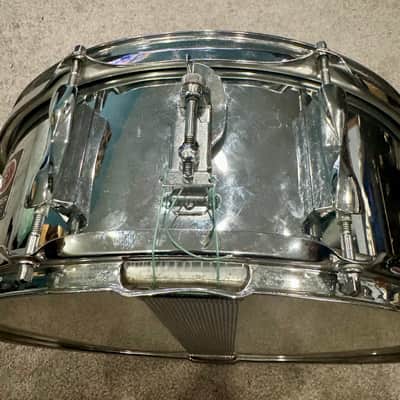 Premier 5.5x14 Steel Snare Drum 1970’s - Chrome image 3