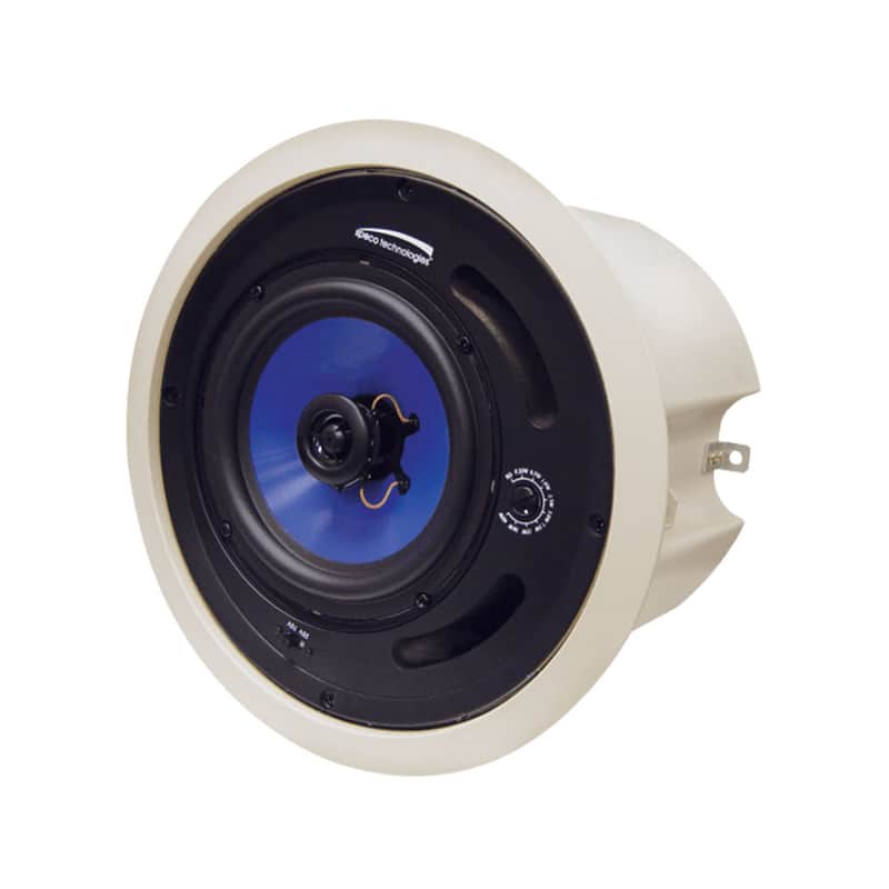 Speco SP5MAT - 5.25-Inch 25 / 70 Volt Ceiling Loudspeaker with Back Box image 1
