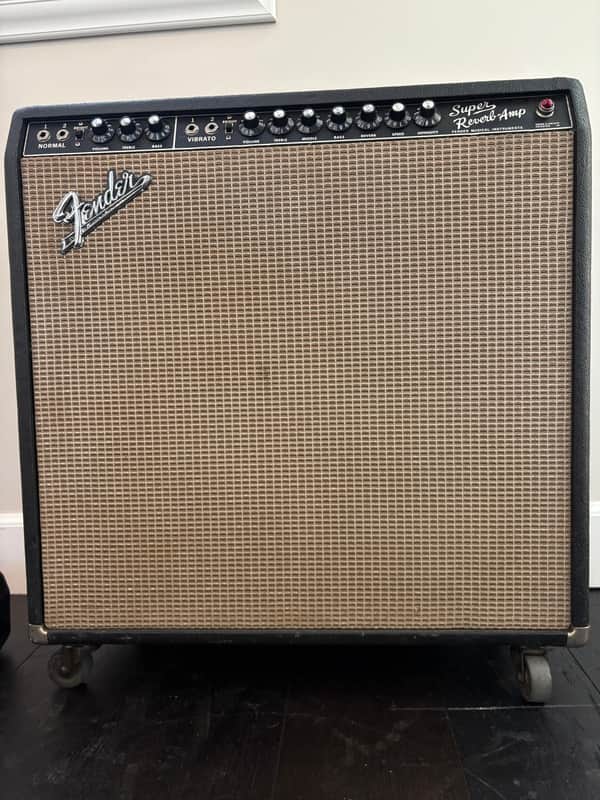 Fender Super Reverb 2-Channel 40-Watt 4x10" Guitar Combo 1963 - 1967 - Black Panel image 1