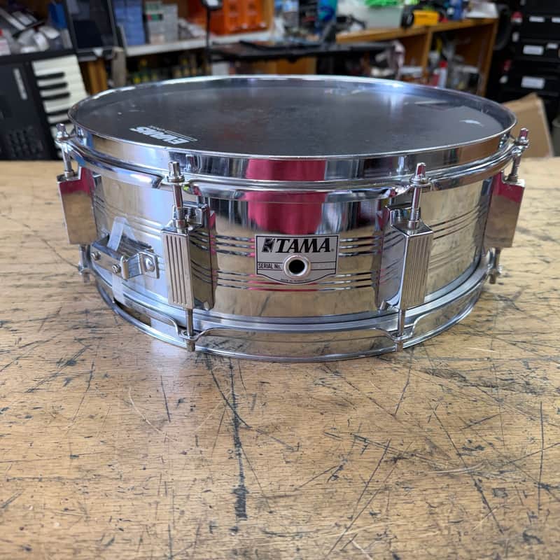 Used Tama 14"x5" Chrome over Steel Snare Drum Made in Taiwan image 1