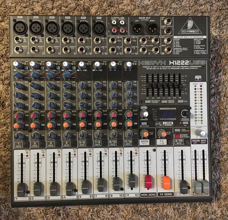Behringer Xenyx X1222USB 16-Input Mixer with USB and Effects