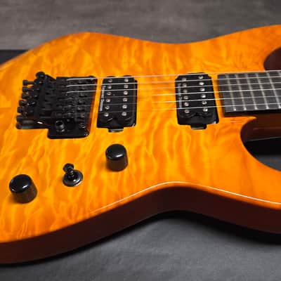 Jackson Custom Shop Dinky DK1 Made in USA Mahogany Body Figured AAA Quilt 10 Top American Super Stratocaster Fender-era PC1 image 12