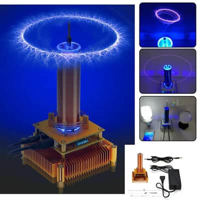 Musical Tesla Coil Plasma Speaker Arc Music Synth Lightning Audio Visualizer Kit image 2