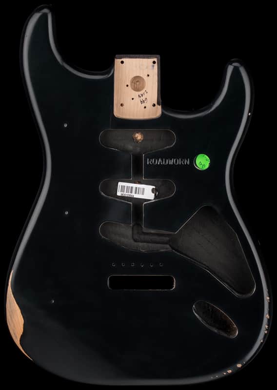 Fender Road Worn 50's Stratocaster SSS Alder Body - Black #09944 image 1