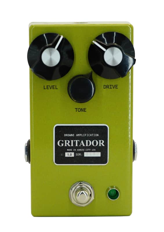 Browne Amplification Gritador Green Overdrive Pedal image 1