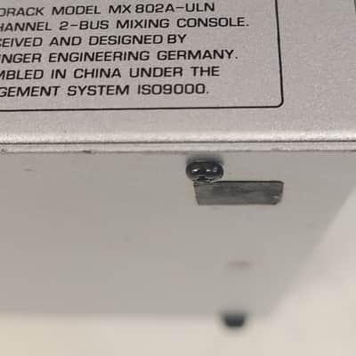 Behringer Eurorack MX802A 8-Input Mixer Untested NO POWER SUPPLY image 10