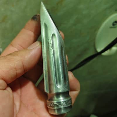 Selmer Scroll shank original temo Mouthpiece 1930s - Silver image 2
