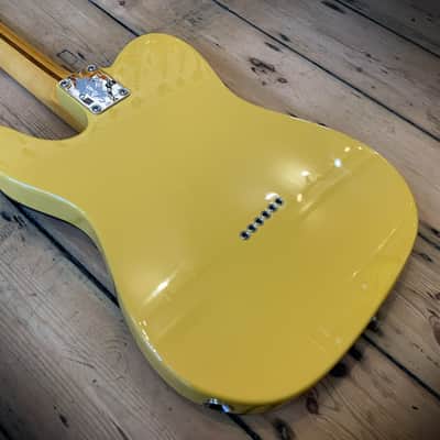 2019 Fender USA Britt Daniel Tele® Thinline Amarillo Gold & hard shell case image 10