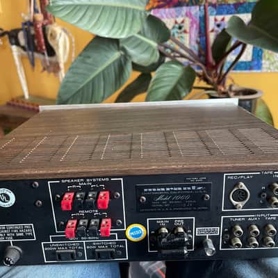 Marantz Model 1060 30-Watt Stereo Solid-State Integrated Amplifier 1971 - 1976 - Silver with Wood-grain covered Metal Case image 2