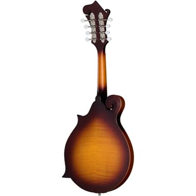 Epiphone F-5 Studio, Vintage Sunburst Satin F Style Mandolin W/Gig Bag image 4
