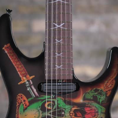 ESP Signature Series Guitars George Lynch Signature - Black w/ Skulls &amp; Snakes Graphic (PRE ORDER) image 11