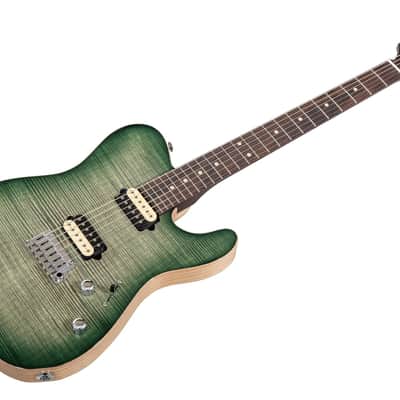 Suhr Modern T Custom Shop FM HH FTGB - Faded Trans Green Burst - Rosewood neck image 16