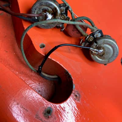1964 Fender Precision Bass in Fiesta Red. image 19
