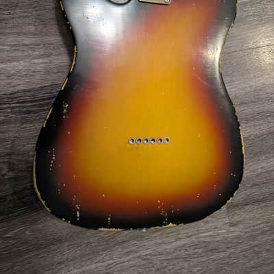 MJT Partscaster Telecaster Relic - 3-Tone Sunburst image 4