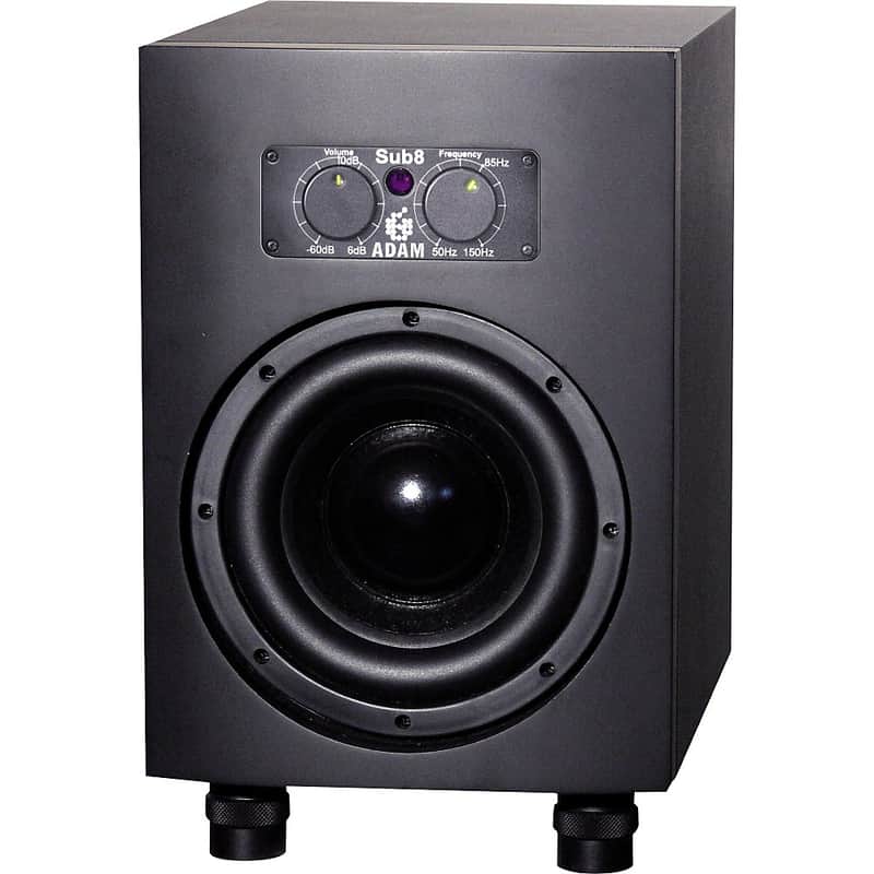 ADAM Audio Sub8 8" Powered Studio Subwoofer (Each) Regular Black image 1