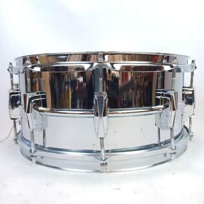 Ludwig PRE-SERIAL #402 Supraphonic 6.5x14"Snare Drum Keystone Badge Red Felt 60s image 4