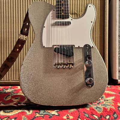 Fender Custom Shop Limited 1961 Telecaster Relic Silver Sparkle - Wildwood Video Demo image 7