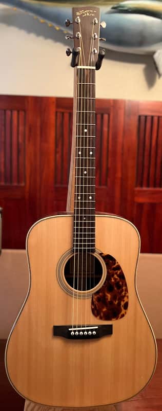 Recording King RD-328 Deluxe Dreadnought Natural | Reverb