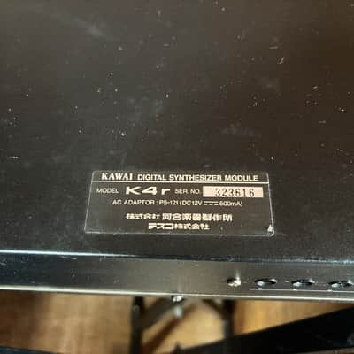KAWAI K4r 16BIT DIGITAL SYNTHESIZER MODULE New internal battery w/ 100-240V power supply k4 image 11
