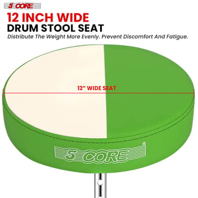 5 Core Drum Throne 3" Padded Drum Seat Height Adjustable Drumming Chair for Practice and Performance image 5