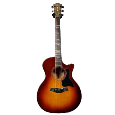 Used Taylor 424ce Deluxe Urban Ash Limited Acoustic-Electric Guitar - Western Sunburst image 3
