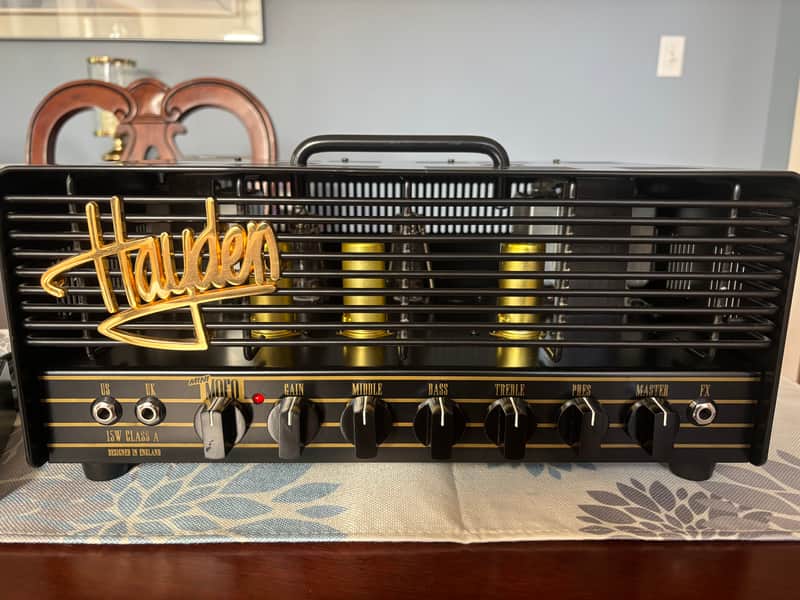 Immagine Hayden Mini MOFO - 15W Tube Amplifier Head - Black Spatter - 1