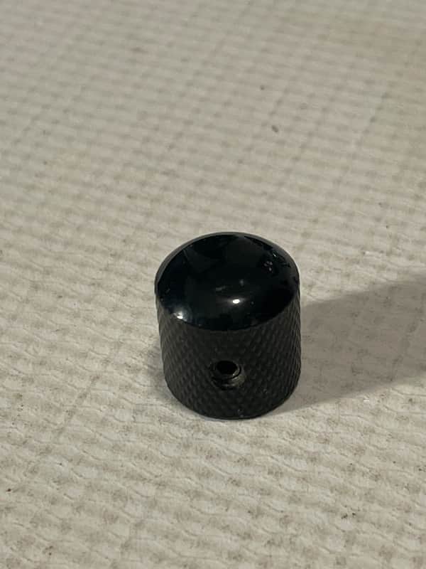 1 - 2000's Era Electric Guitar Black Mini Dome Metal Tone Allen Set Screw Knob image 1