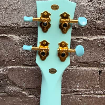 Enya Nova U Mini Soprano Ukulele 21" Carbon Fiber – Seafoam Blue – Good Condition – No Case image 12