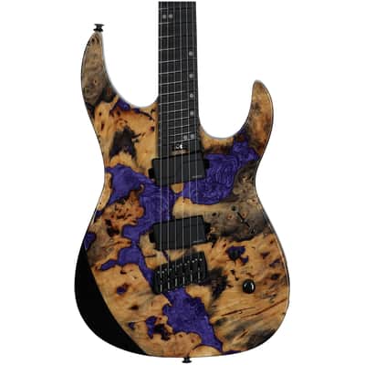 Legator Ninja 6 X Multi-Scale Electric Guitar, Royal Purple, with Gig Bag image 3