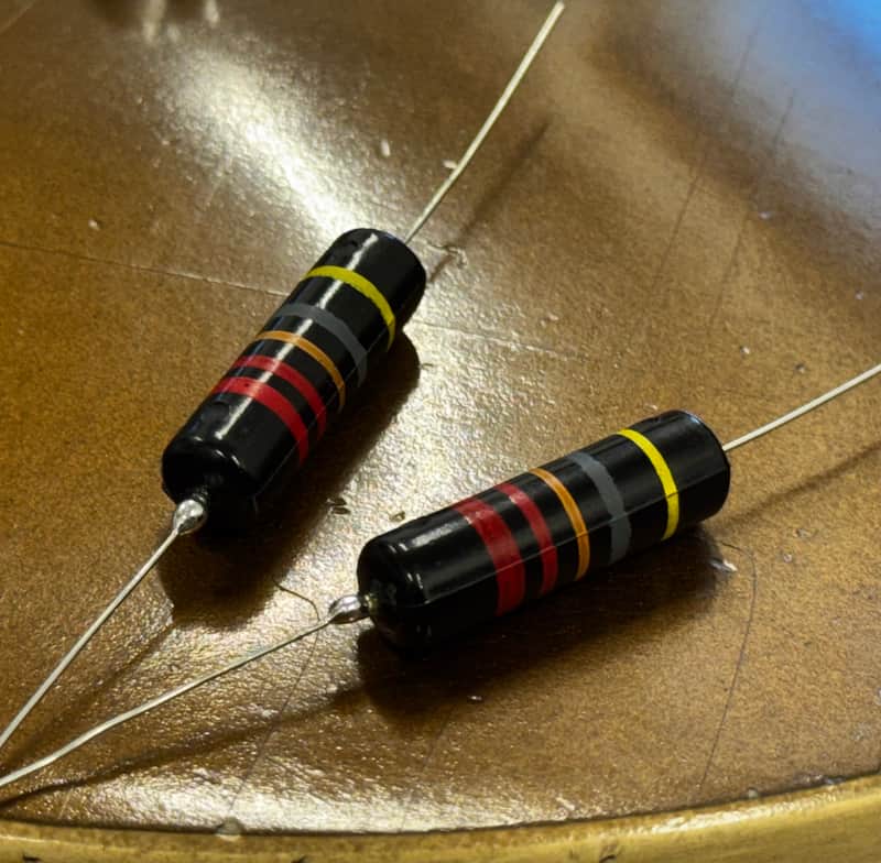 (1 Pair) Killer Bees, Reproduction Sprague Bumblebee .022 uF 400v capacitor cap burst harness wiring pots image 1