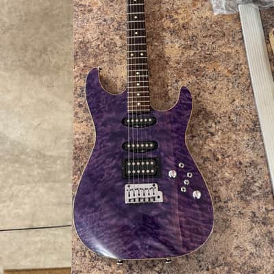 1995 Tom Anderson Guitarworks Drop Top Translucent Purple - Brazilian Rosewood image 1