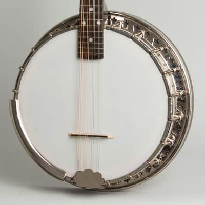 Bacon & Day  Style C Mandolin Banjo (1928), ser. #26343, original black hard shell case. image 3