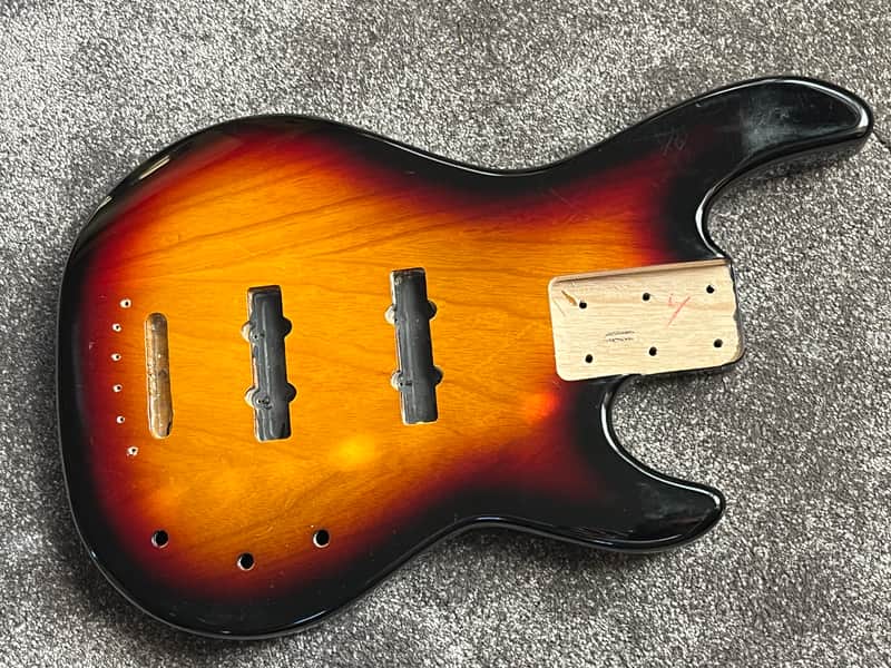 G&L Tribute JB-2 bass body sunburst asbh image 1