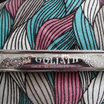 Harmonica Hohner Goliath made year=1881 silver vintage plays MAGIC image 2