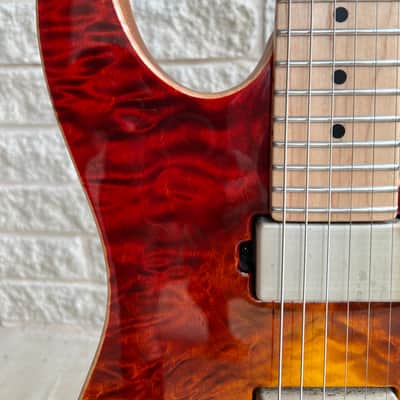 Tom Anderson Guitarworks Li'l Angel 2024 - Quilt Top Fire Wake Surf image 16