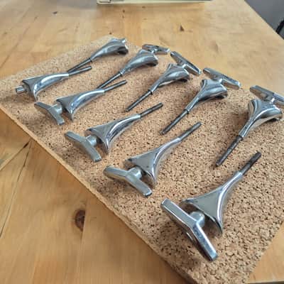 Sonor Phonic Bassdrum Claws and Screws ~1980 - Chrome image 5