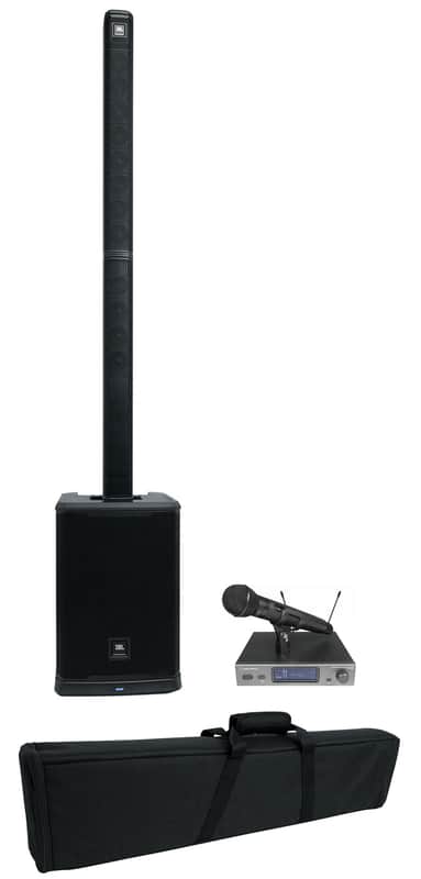 JBL PRX ONE 2000w Powered Column DJ PA Speaker+Subwoofer+Audio Technica Mic image 1
