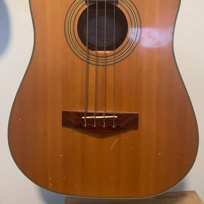 Fender BG29 Acoustic-Electric Bass Guitar tan/wood image 3